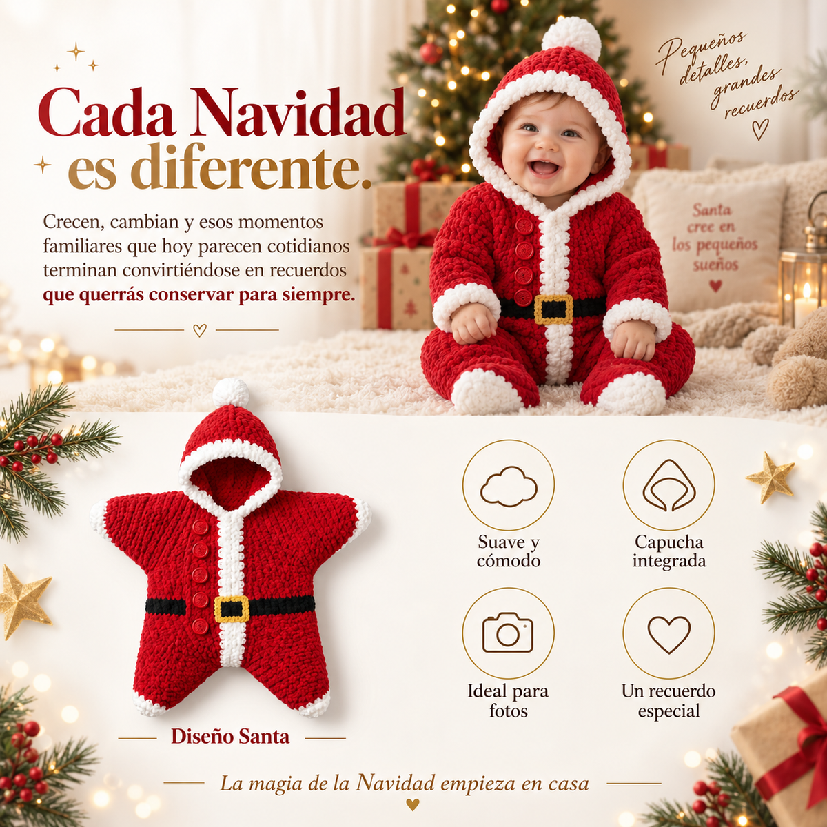Disfraz estrella para una Navidad mágica